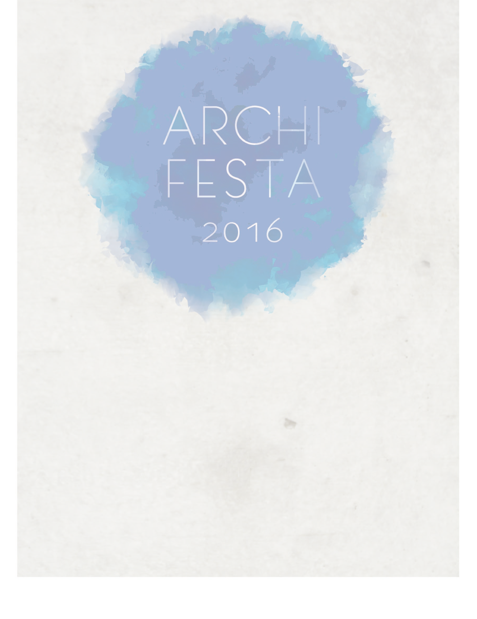 Archifesta16 Entry